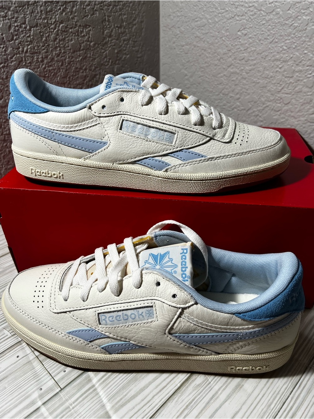 Reebok Club C Revenge Vintage Women's size 10 Chalk Blue Retro Tennis Sneakers